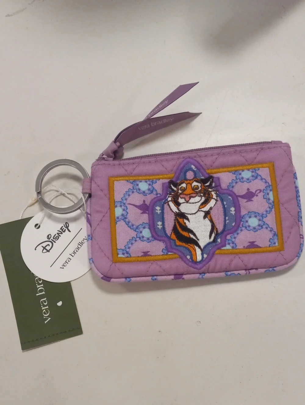 Vera Bradley Disney Rajah Aladdin Tiger Mini Wallet Quilted Cloth